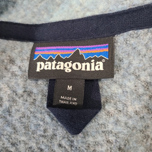 Patagonia Women'sWoolyester Fleece‎ Jacket Sky Blue Size Medium - Picture 12 of 16